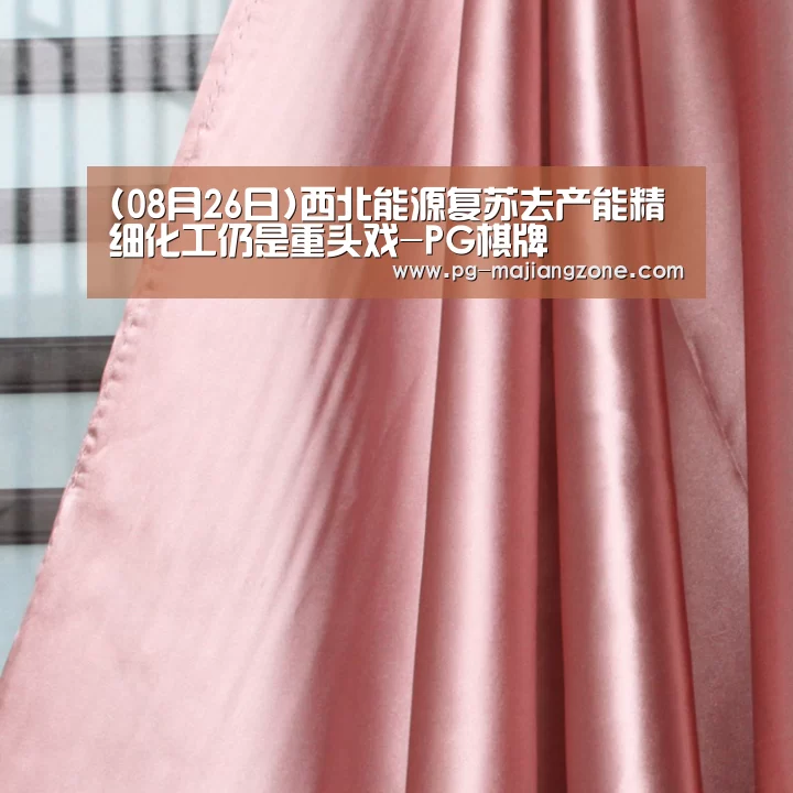 (08月26日)西北能源复苏去产能精细化工仍是重头戏-PG棋牌(图3) PG电子娱乐